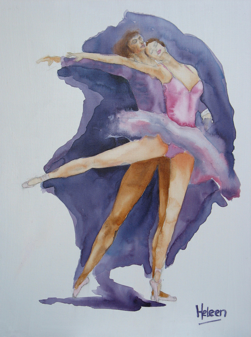 2007 8 | Ballet m/v - Aquareltechniek - 60x80